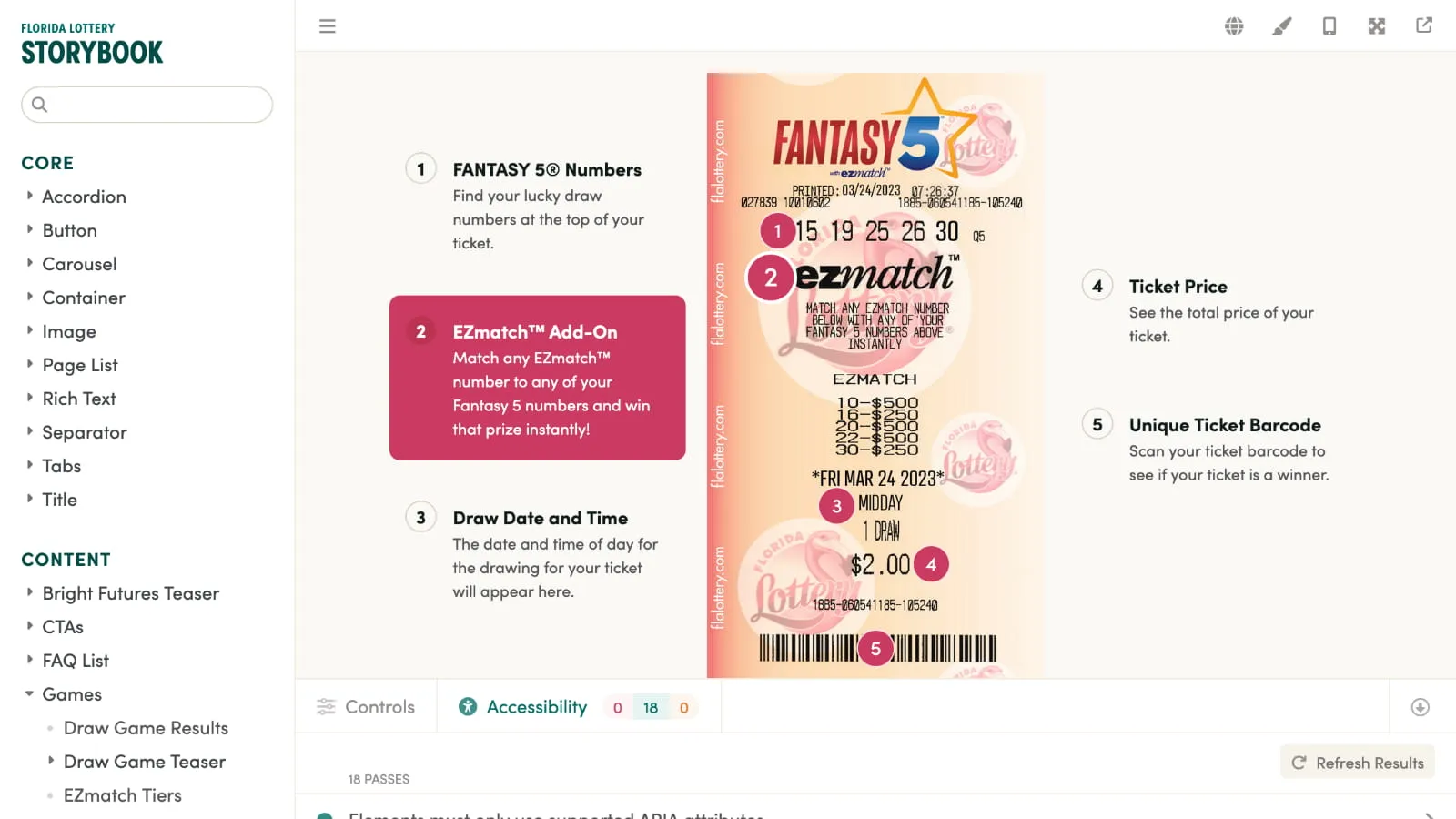 Florida Lottery storybook screenshot