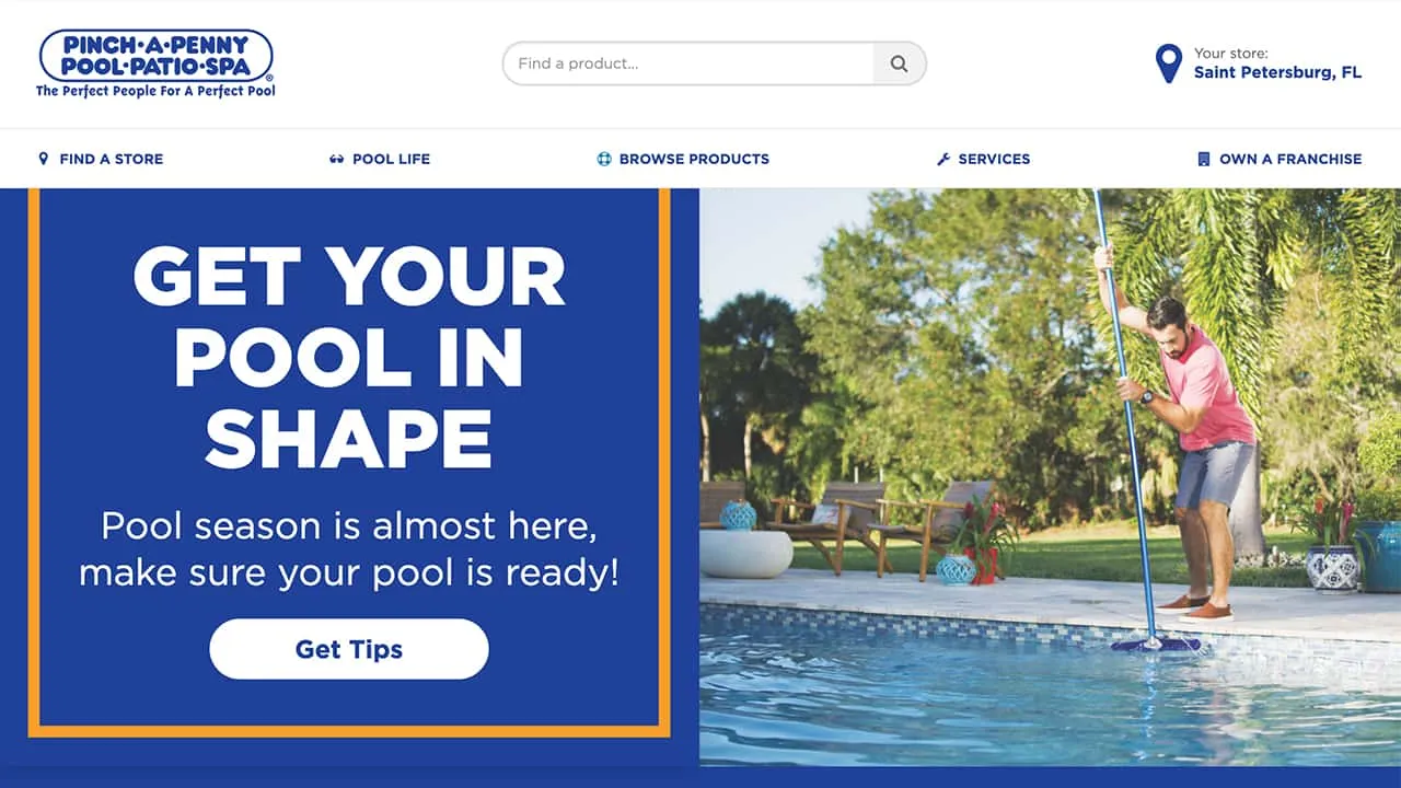 Pinch-A-Penny website screenshot