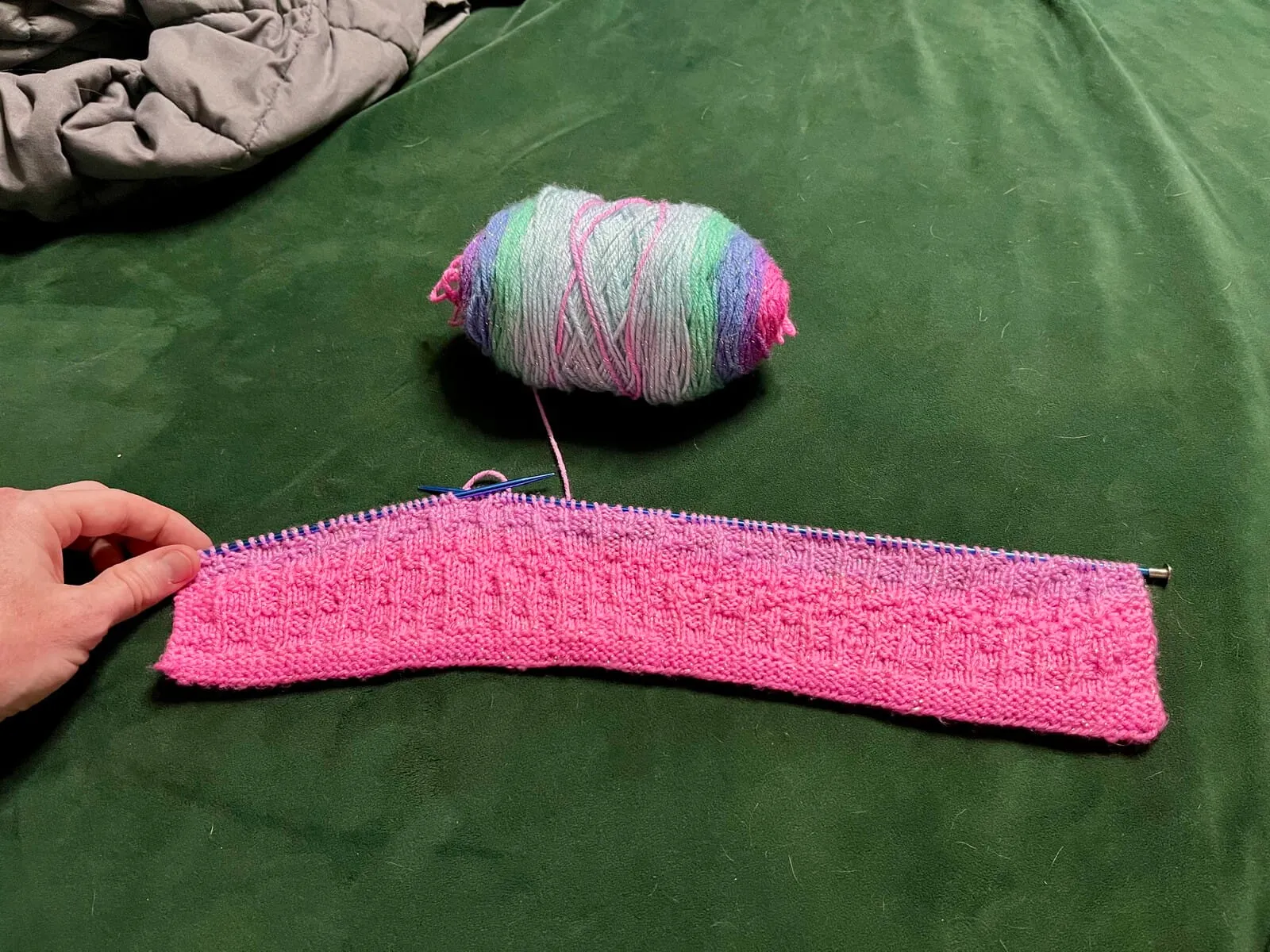 Knitting at the beginning