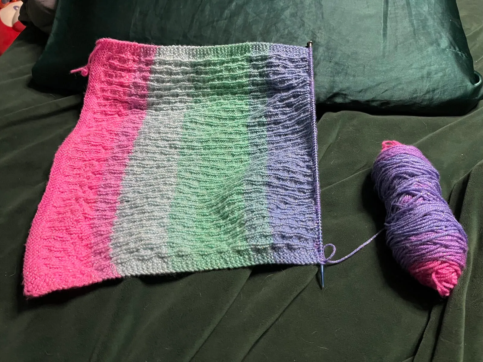 Knitting near the end