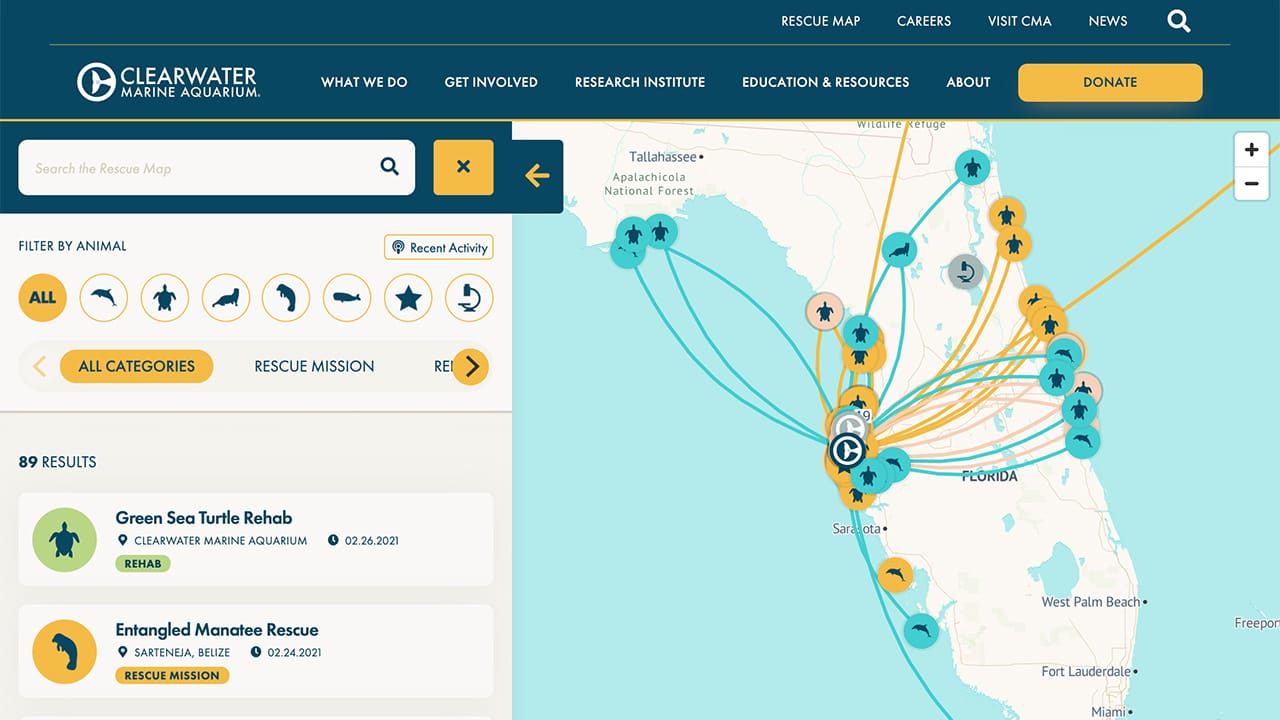 Clearwater Marine Aquarium Screenshot