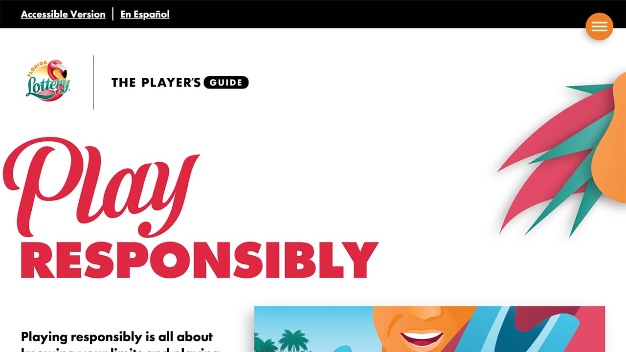 Florida Lottery Player's Guide Website Screenshot